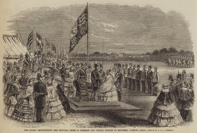 The Queen Distributing the Victoria Cross to Crimean and Indian Heroes on Southsea Common by Richard Ubsdell